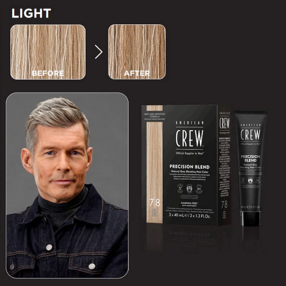 American Crew Men's Precision Blend Natural Gray Coverage Hair Color