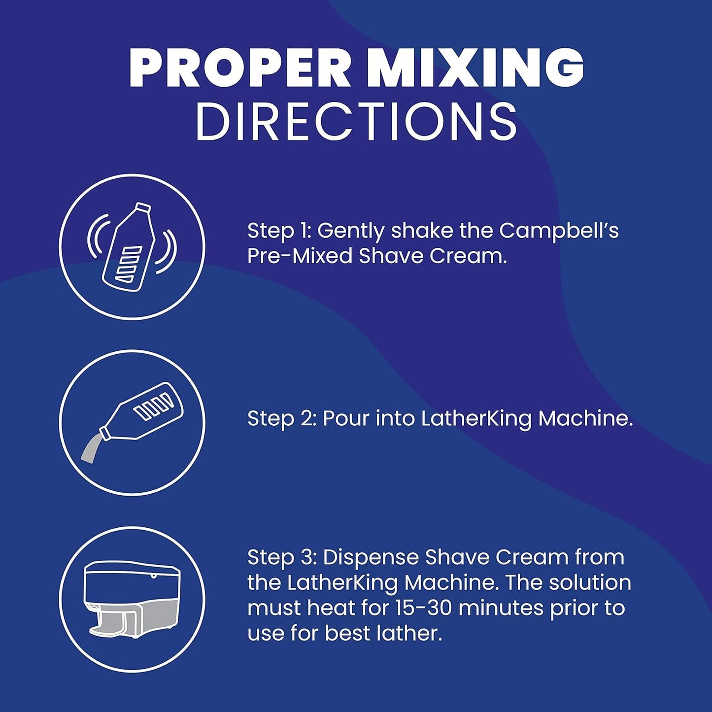 Campbell's BAY RUM Premix Liquid Lather for Lather Machine