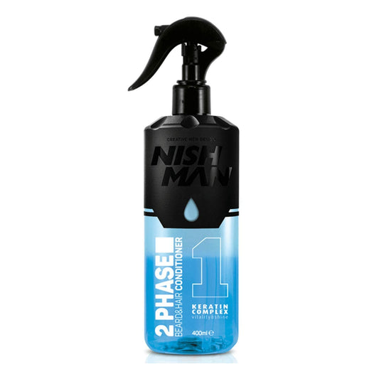 Nishman 2 Phase Beard & Hair Conditioner with Keratin 13.5 oz