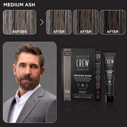 American Crew Men's Precision Blend Natural Gray Coverage Hair Color