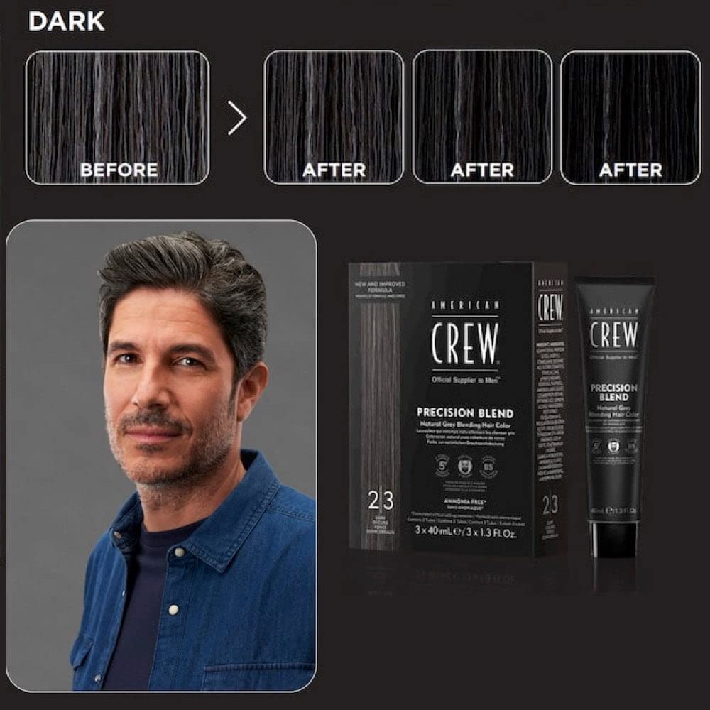 American Crew Men's Precision Blend Natural Gray Coverage Hair Color