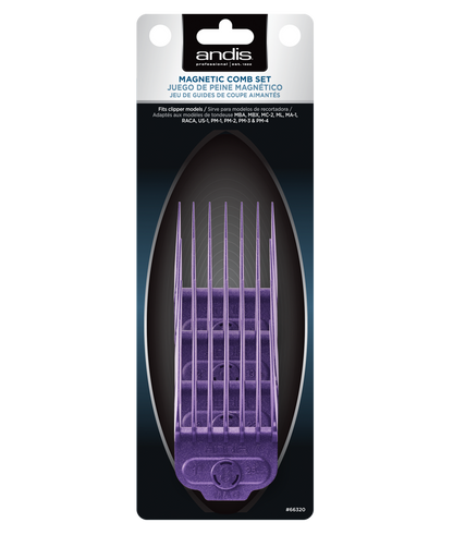 Andis Single Magnetic Comb Set Large (4pcs) #66320