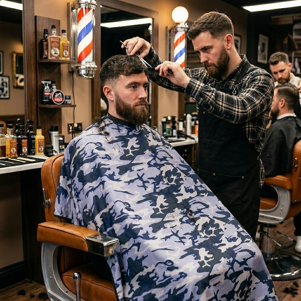 Campbell's Camo Hair Styling Cape (Various Colors)