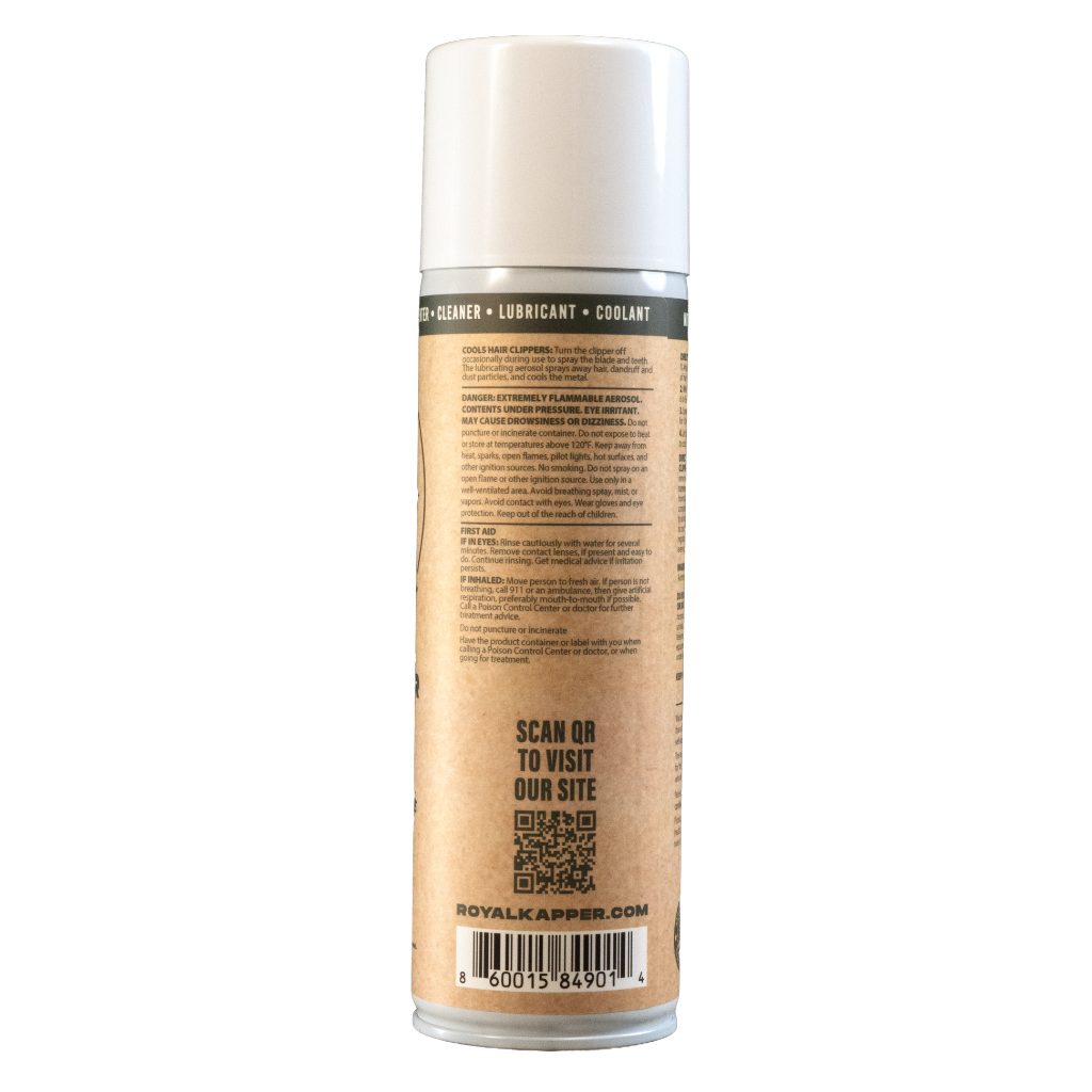 Royal Kapper Clipper Cleaning Spray Unscented Barcode