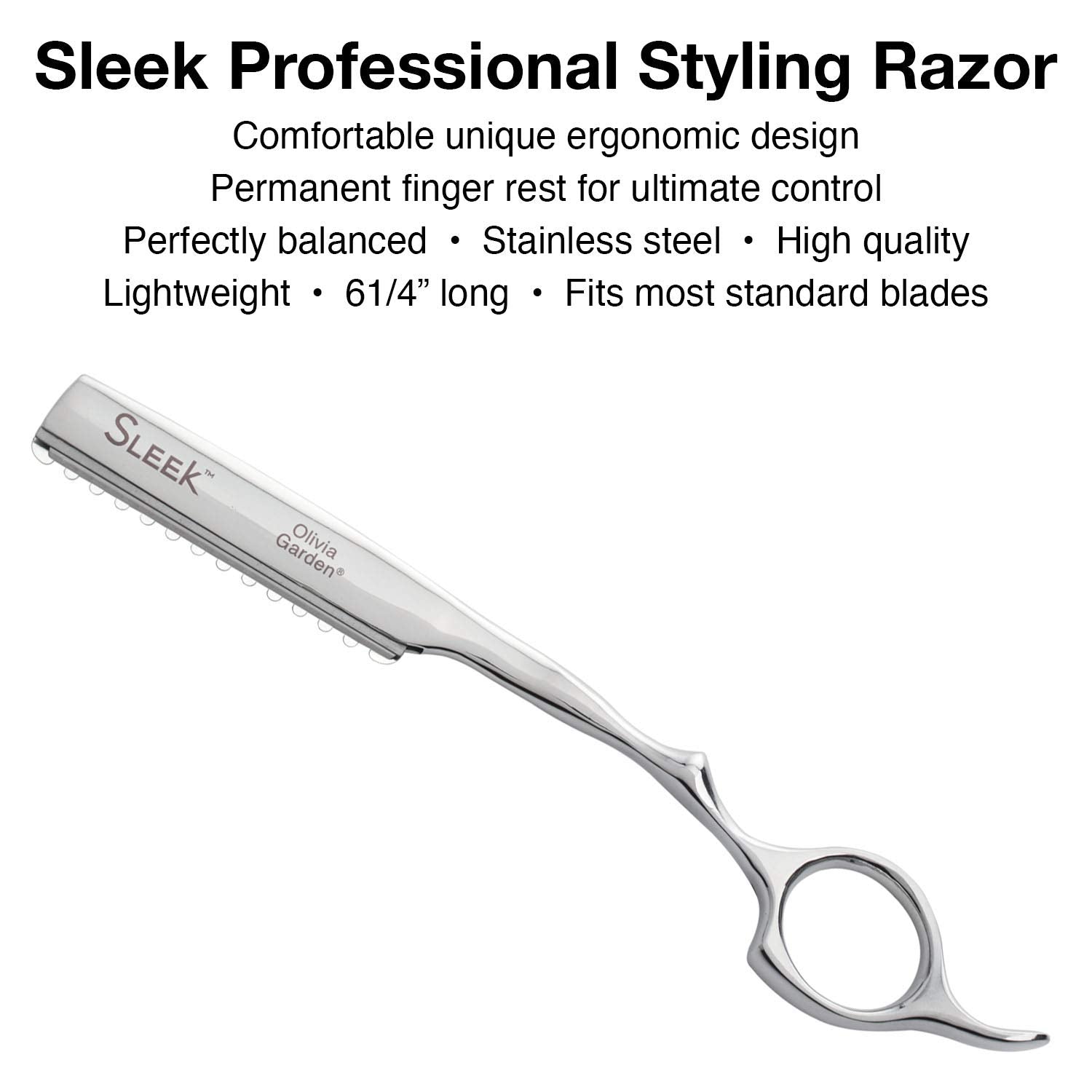 Olivia Garden DryCutPRO intro case 6" shear contains: DC-60, Sleek razor, oil pen, cleaning cloth & zipper case