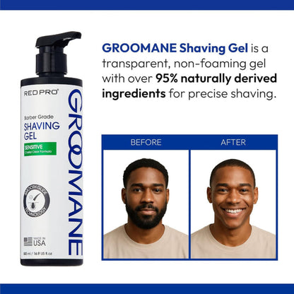 Red Pro Groomane Shaving Gel - 500ml