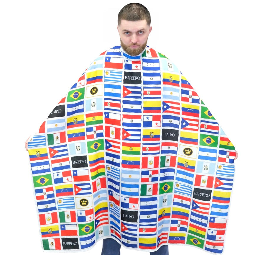 barber cape-latino barber capes- barber latino cape-latino flags barber cape- barber cape-