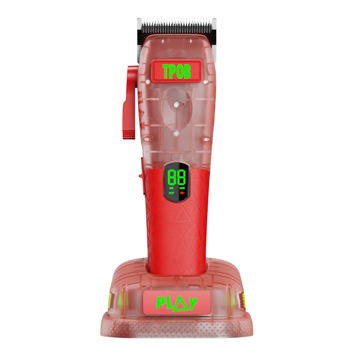 TPOB Play Max Clipper Transparent Red Edition