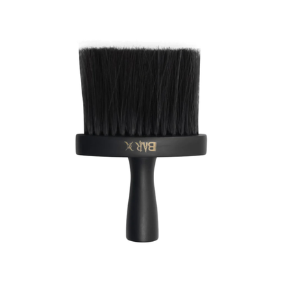 Black brush with bristles on a white background