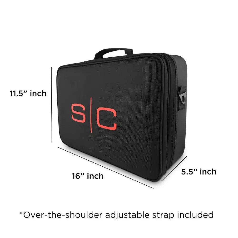 StyleCraft On-The-Go Barber/Stylist Lightweight Water Resistant Travel Case with Mirror #SC328B