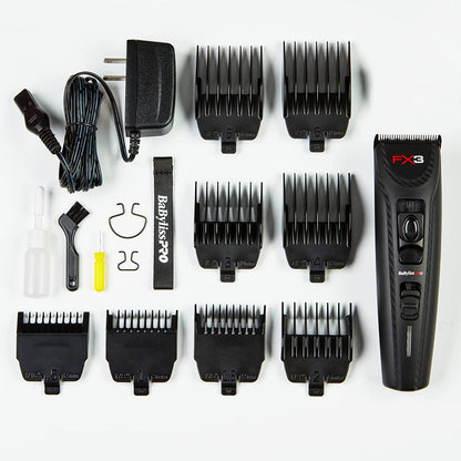 BaByliss Pro FX3 Professional High Torque Clipper Black No. FXX3CB