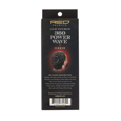 BOW WOW X 360 Power Wave Medium Soft Boar Brush