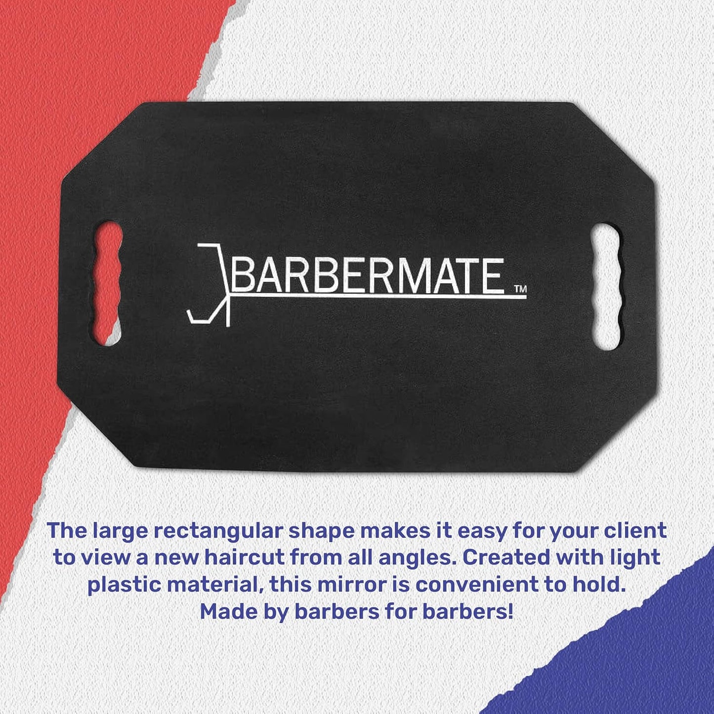 BarberMate Foam Framed Mirror