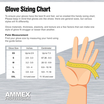 Ammex Black Nitrile Gloves