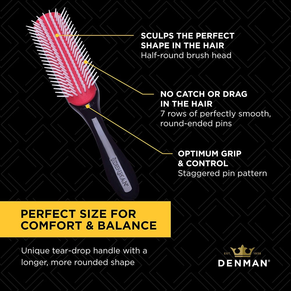 Denman D3 Original Styler 7 Row Brush