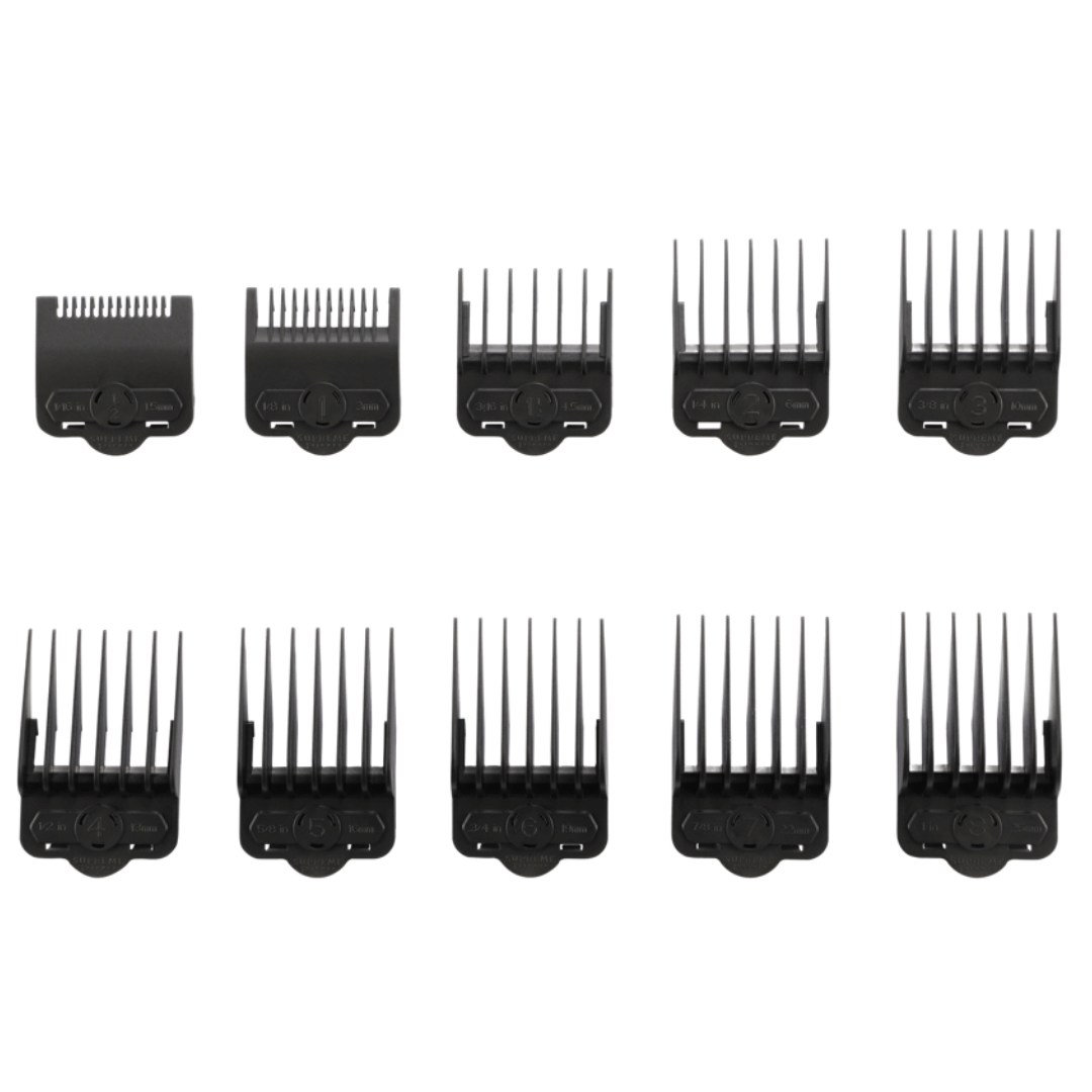 Magnetic/Clip Guards for Clippers (10 piece) CMG100 - Clipper guards - Supreme Trimmer Mens Trimmer Grooming kit 