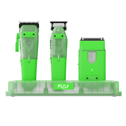 TPOB PLAY MINI Transparent Green Edition - (Clipper, Trimmer & Shaver with 3-Way Stand)