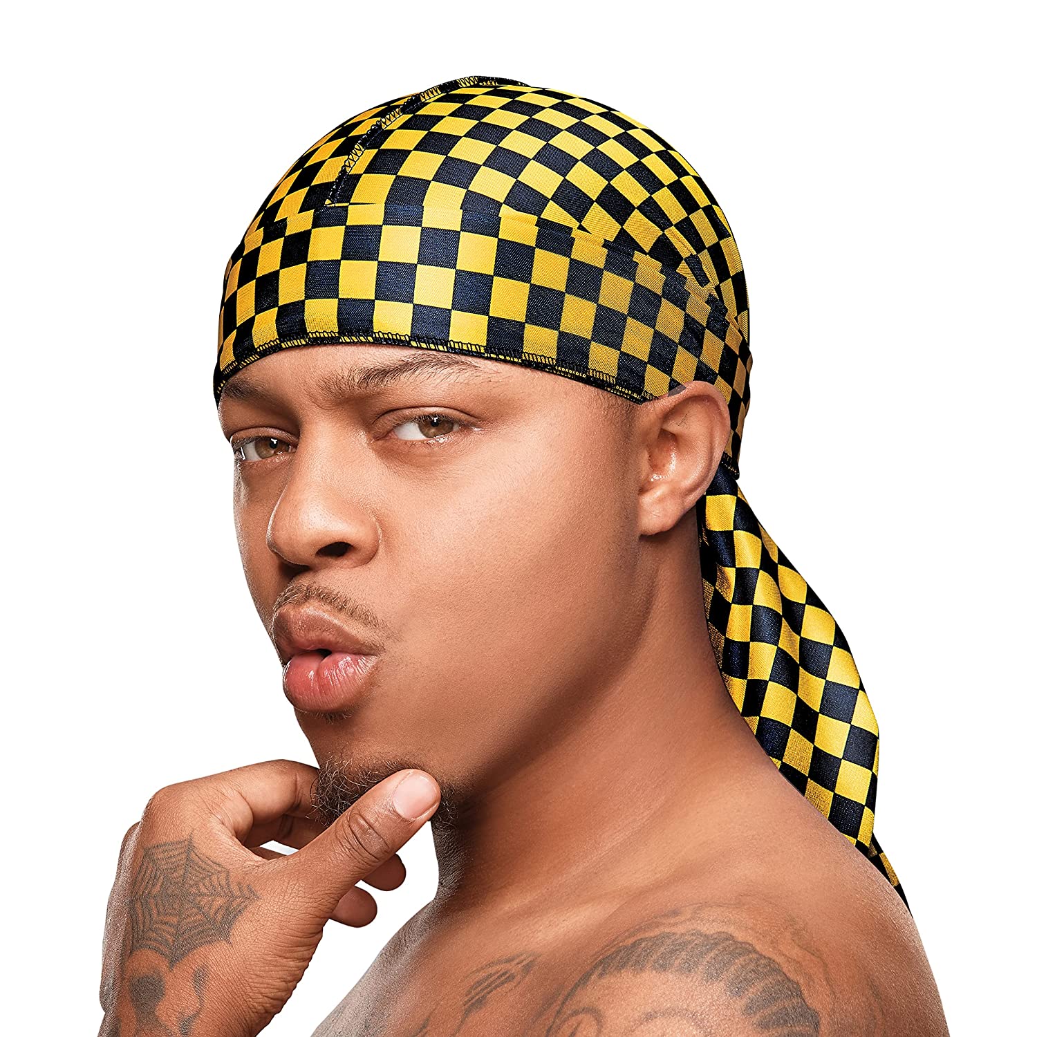 Bow Wow X BOW WOW X Power Wave Checker Fashion Durag Yellow HD138