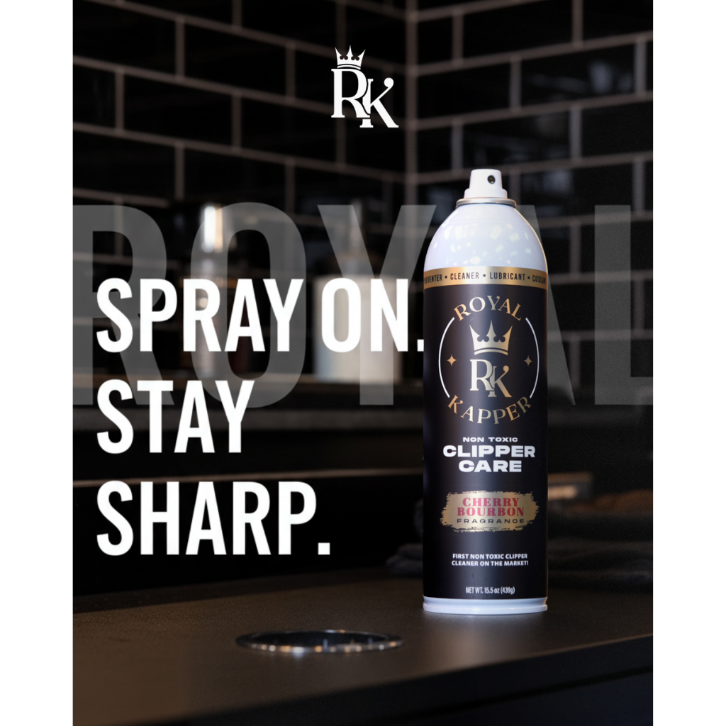 Royal Kapper Clipper Cleaning Spray Infrographic