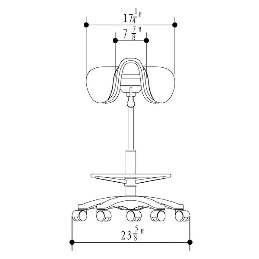 Hermes Saddle Salon Stool With Footrest