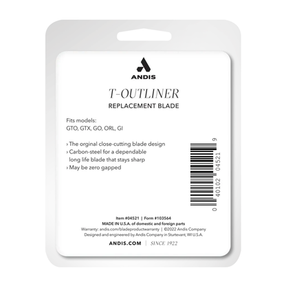 Andis Corded T-Outliner Blade - Carbon Steel #04521