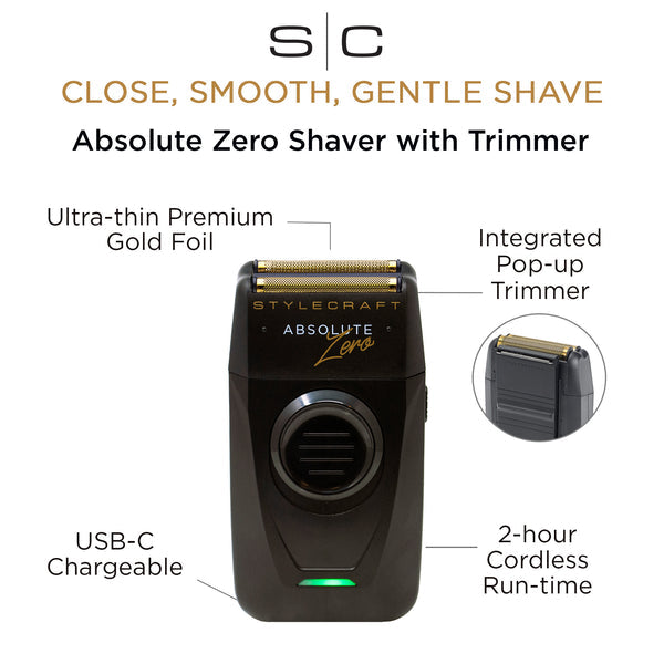 Stylecraft Absolute Zero Shaver with Trimmer on a white background