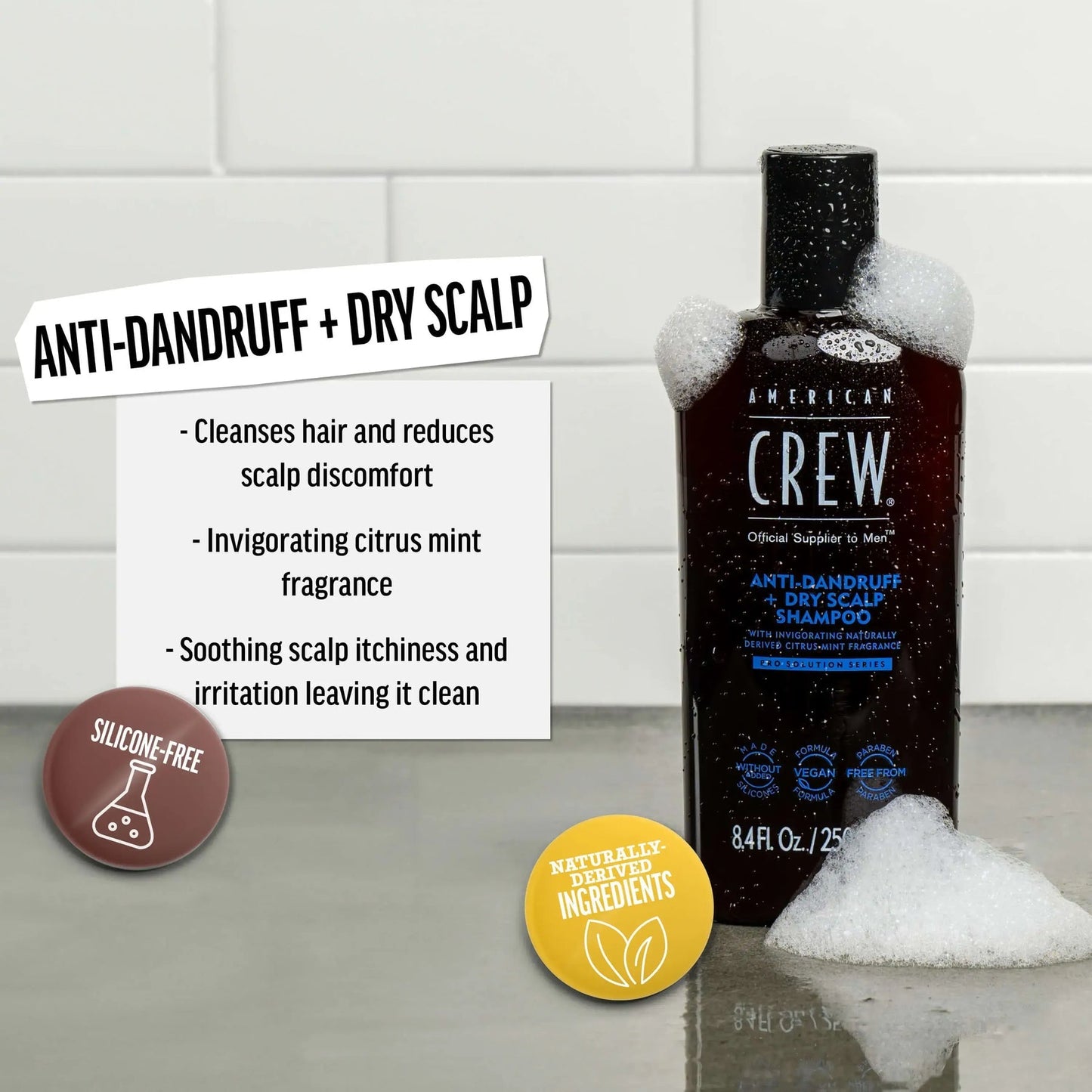 American Crew Anti-Dandruff + Dry Scalp Shampoo 8.4 oz