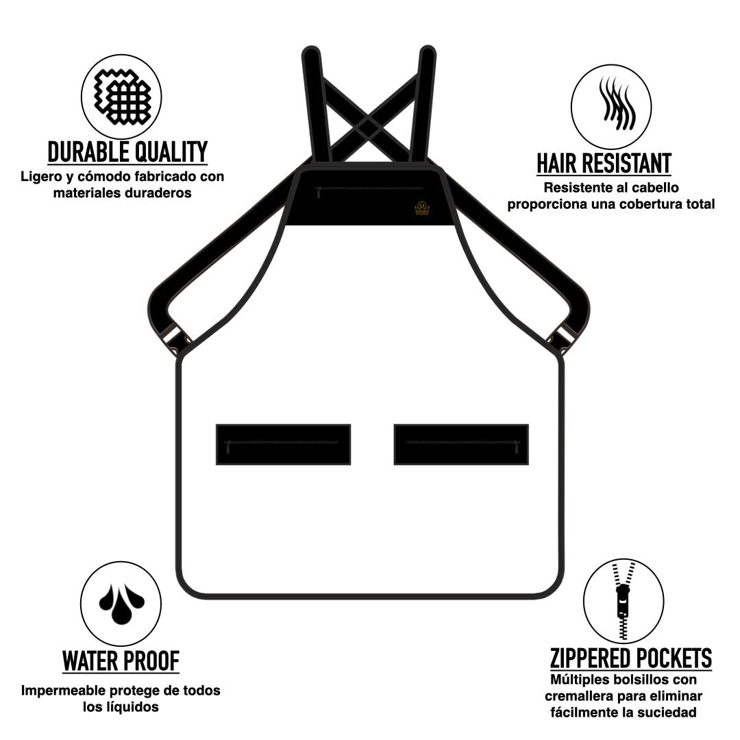 barber apron - barber aprons- barber apron for men- pron for barber - chemical proof aprons- hair cutting aprons- hair stylist apron - professional barber apron - barber strong aprons-king midas aprons -barber aprons for sale -barber apron black 