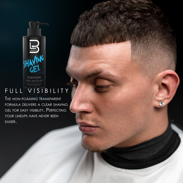 L3VEL3 Transparent Shaving Gel Full Visibility Example