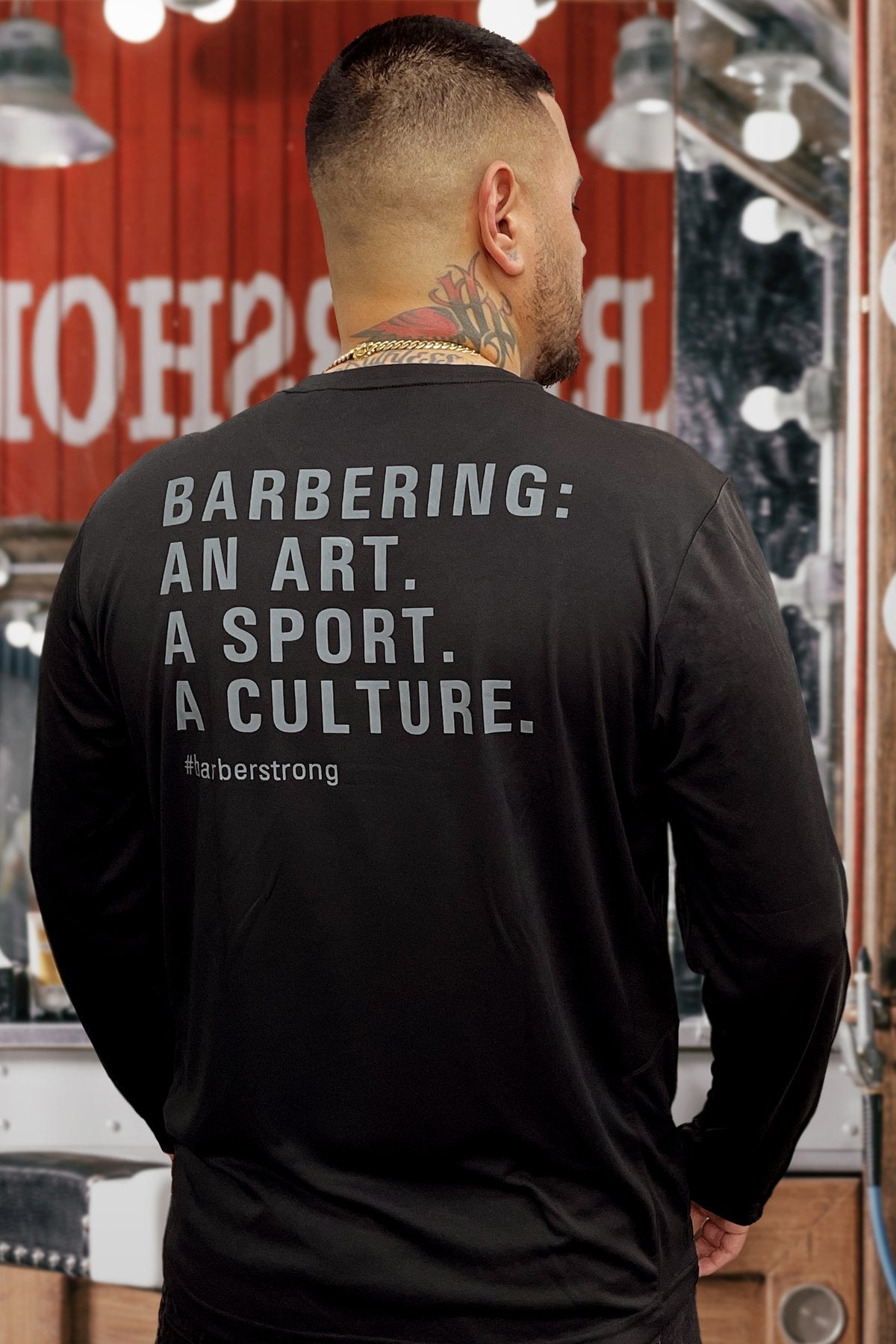 Camiseta de manga larga Barber Strong The Barber Tech