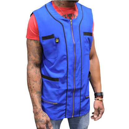 Chaleco de barbero King Midas - Negro