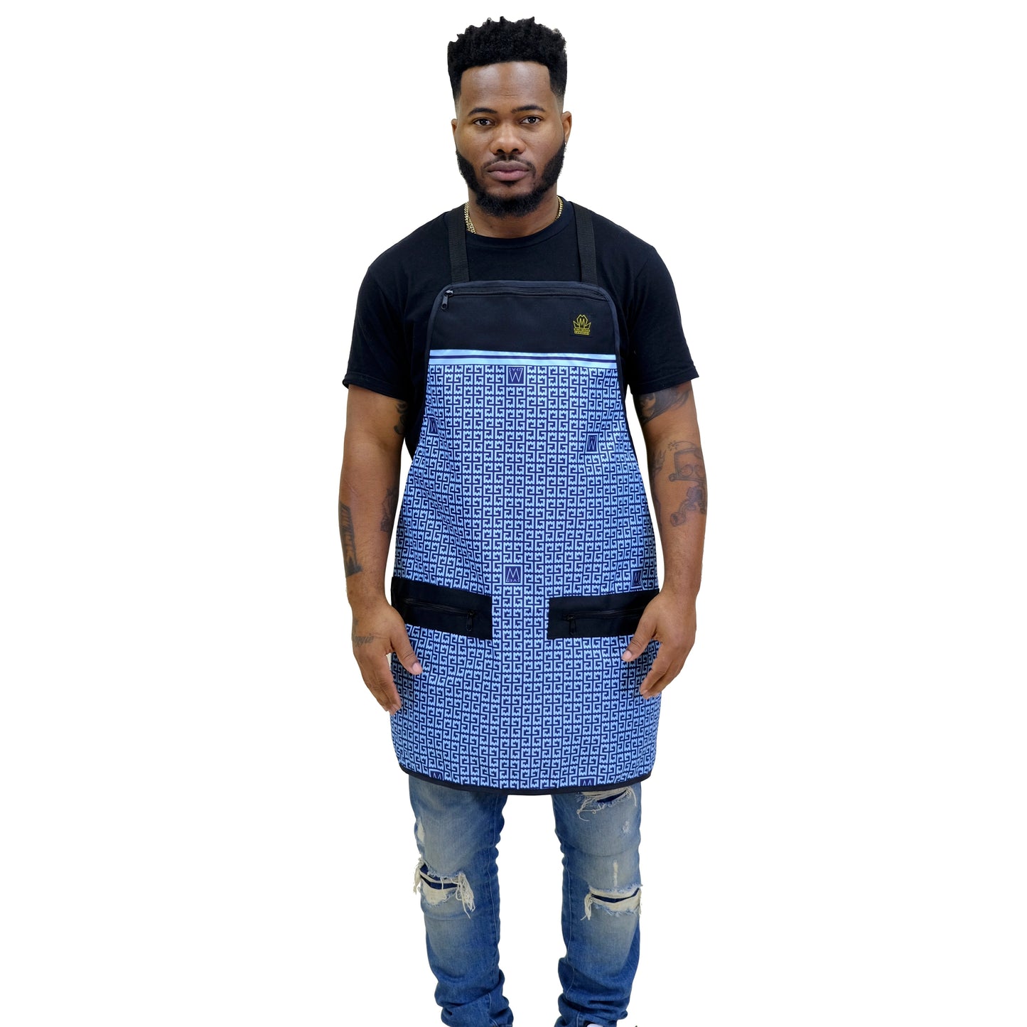  barber apron - barber aprons - barber apron  for men- stylist apron-hair cutting apron - apron for barber - chemical proof aprons- hair cutting aprons- hair stylist apron - professional barber apron - barber strong aprons-king midas aprons -barber aprons for sale -barber apron black 