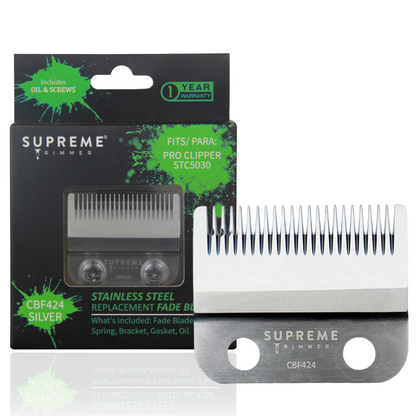 Supreme Trimmer Steel Fade Blade For Clippers #CBF424