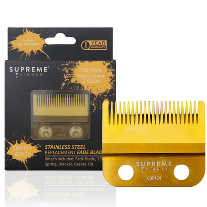 Supreme Trimmer Steel Fade Blade For Clippers #CBF424