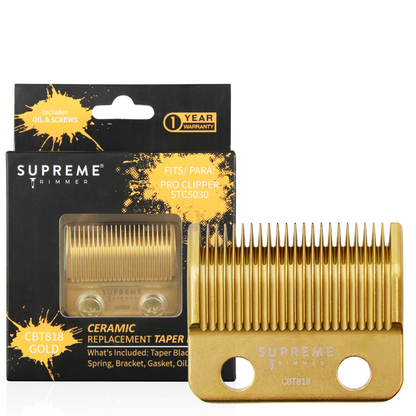 Supreme Trimmer Ceramic Taper Blade For Clippers #CBT818