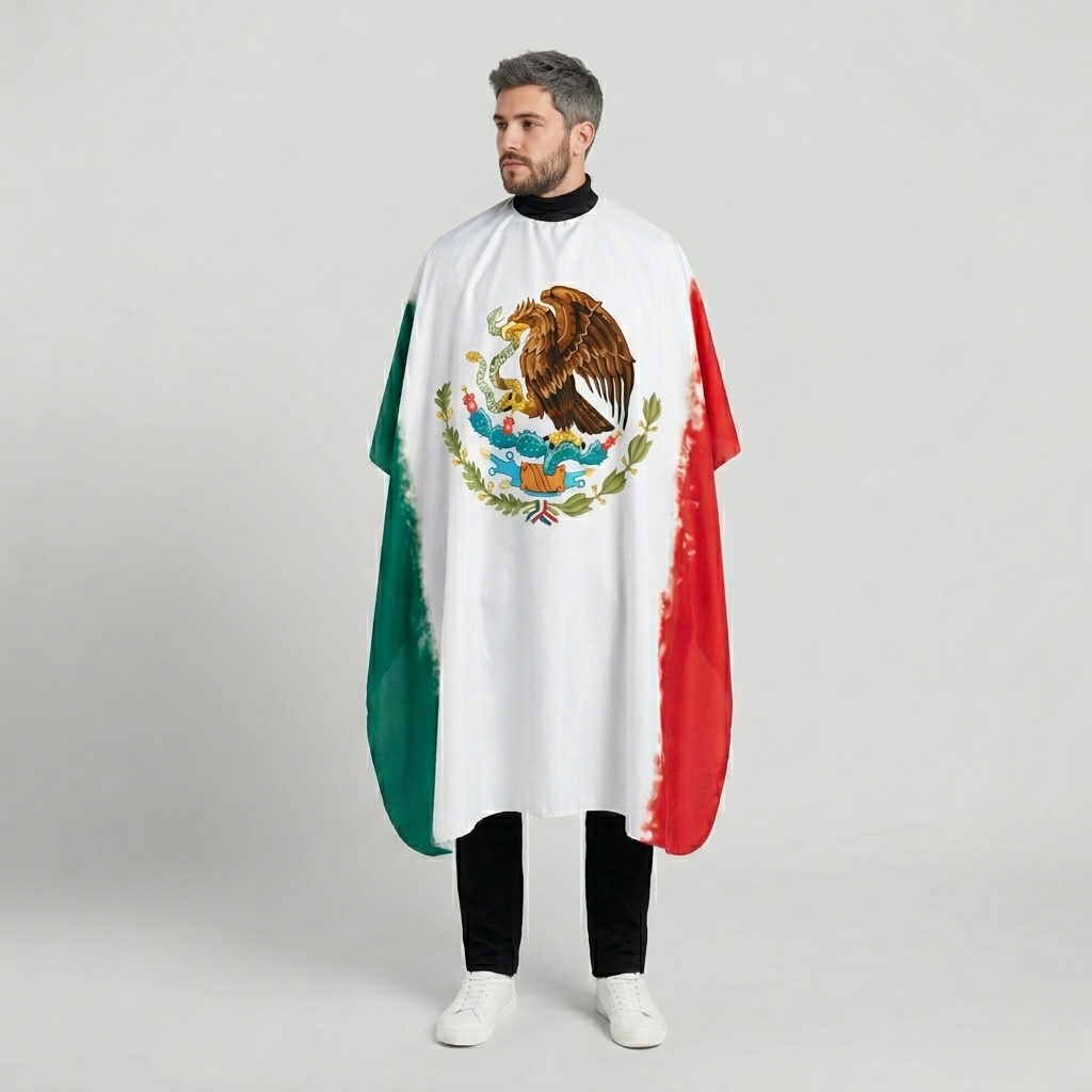 Campbell's Mexico Flag Barber Cape