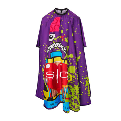 Stylecraft PRO Radioactive Purple Barber Cape - SC350B