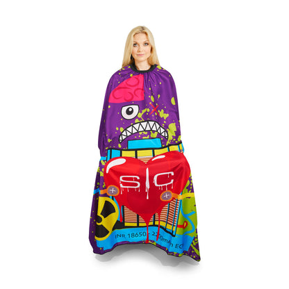 Stylecraft PRO Radioactive Purple Barber Cape - SC350B
