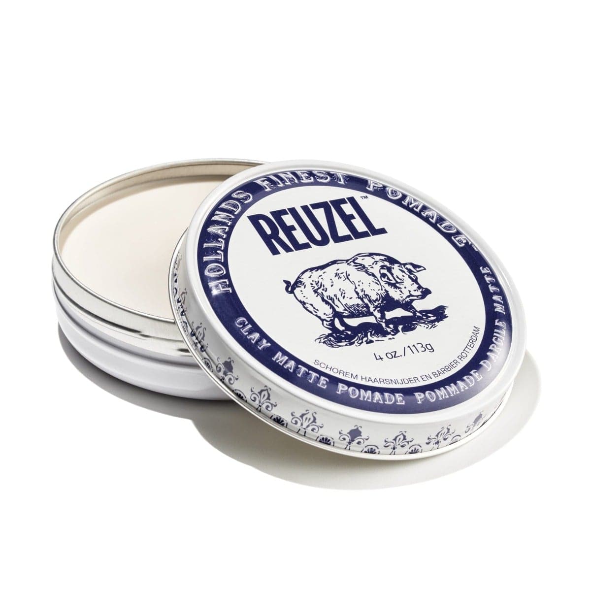 Reuzel Clay Matte Pomade - Strong Hold - Light Shine - Water Soluble