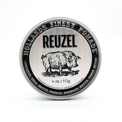 Reuzel Concrete Hold Matte Pomade - Strong Hold - No Shine - Water Soluble