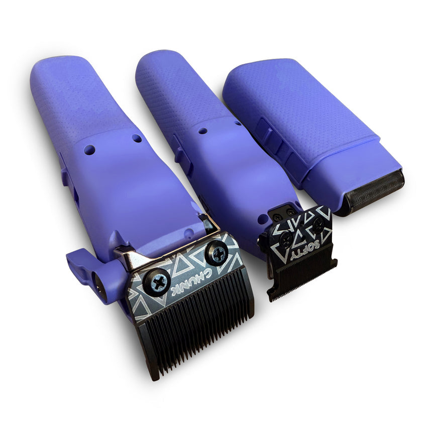 TPOB PLAY Mini Bundle – Purple Edition (Clipper, Trimmer & Shaver with 3-Way Stand)