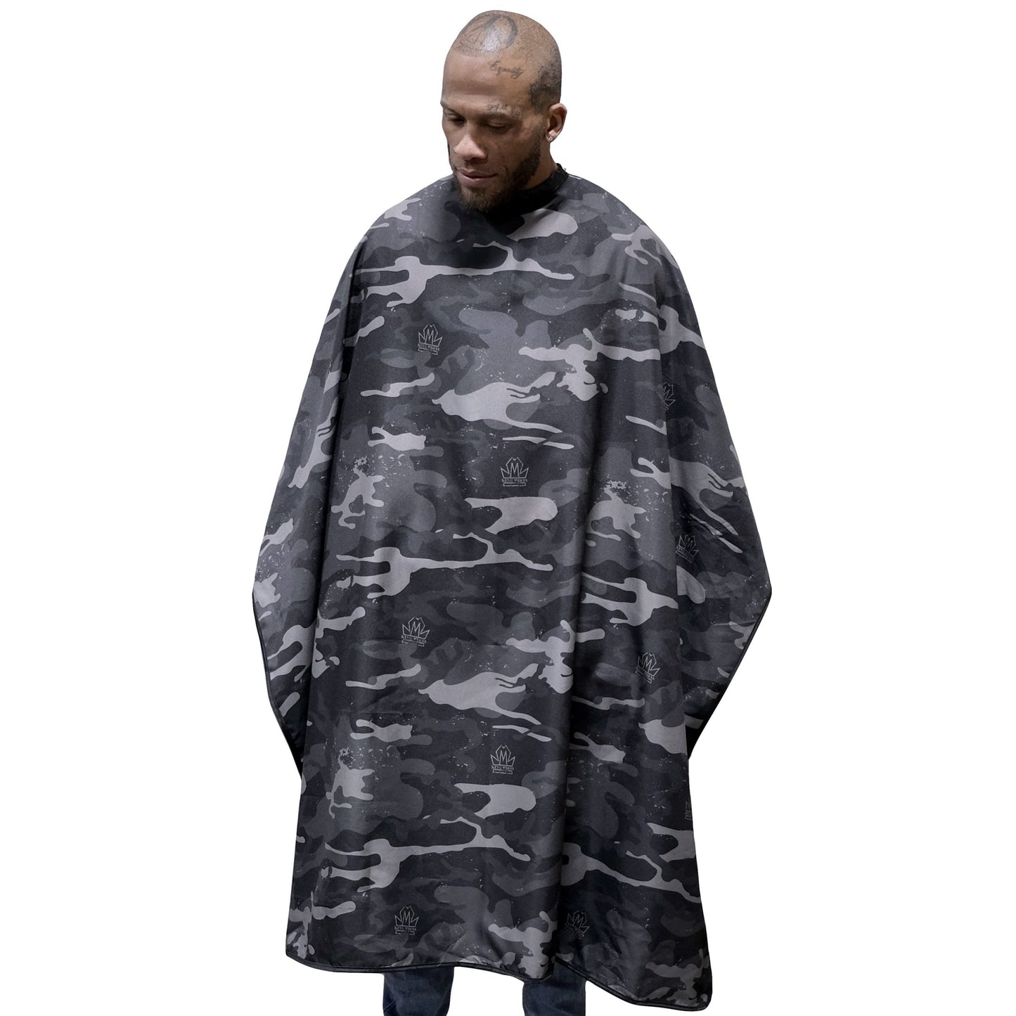 camo barber capes- camo barber cape- camoflauge barber capes- barber cape-cape for barbers -hair cutting capes-stylist capes- king midas capes-