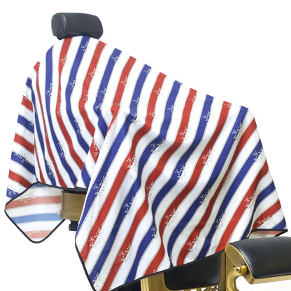 barber cape- barber capes- barber apron-vintage barber cape- barber pole cape- barber pole barber cape- barber cape- striped barber cape- american flag cape- hair cutting cape -king midas cape- 