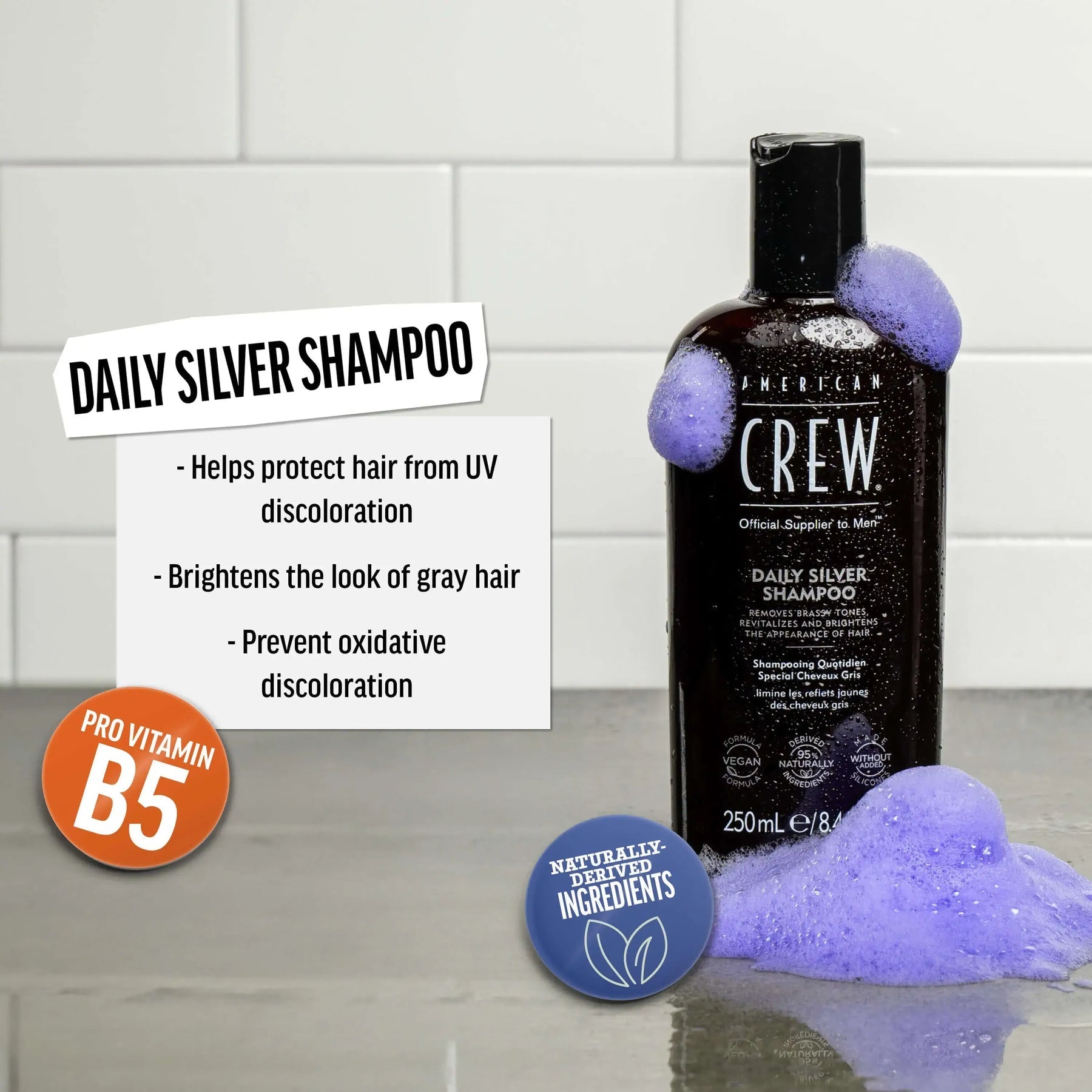 American Crew Daily Silver Shampoo 8.4 oz
