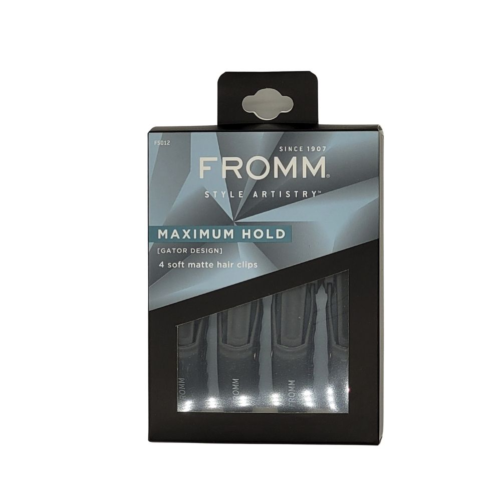 Fromm Gator Style Artistry Gator Clips Black 4 Pack