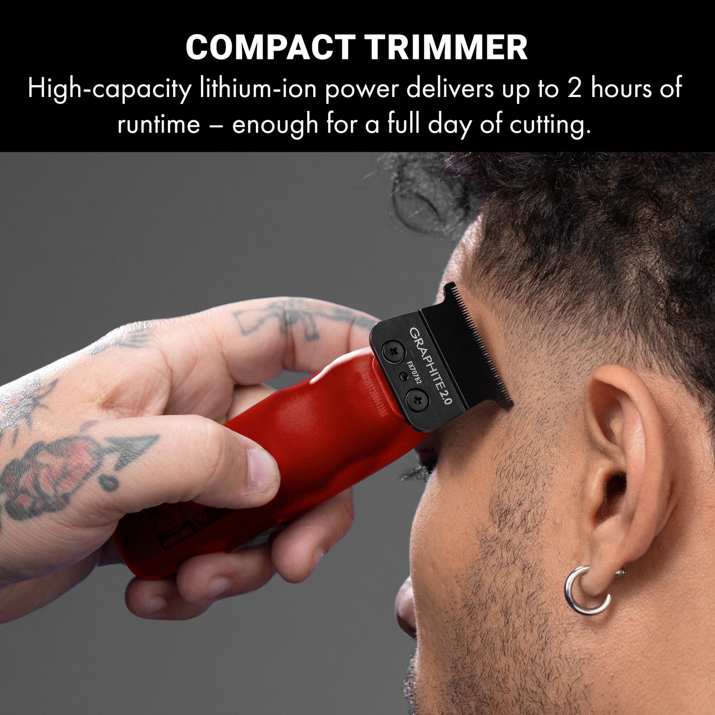 PRE ORDER NOW │ BaBylissPRO FXONE LO-PROFX High Performance Compact Trimmer - Red #FX72RD