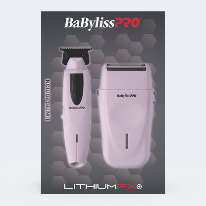 BaBylissPRO Limited Edition LithiumFX+ Trimmer & Double-Foil Shaver Prepack Pink #FX73FSTPKMP