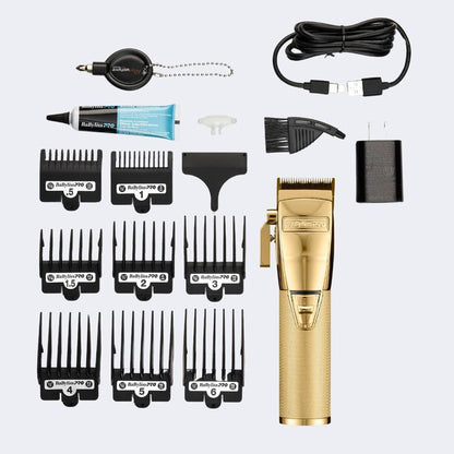 BaBylissPRO GoldFX+ All-Metal Lithium Clipper #FX870NG