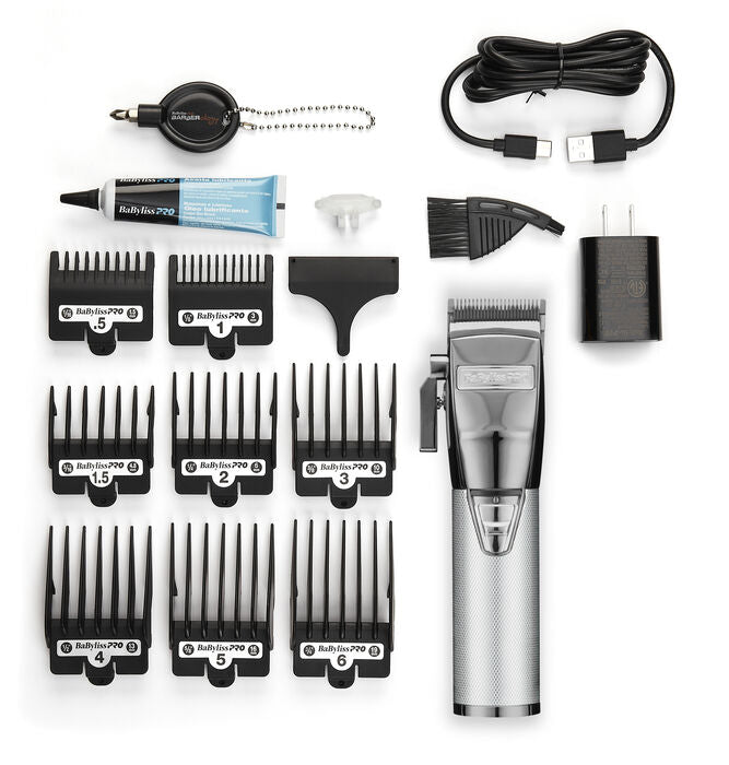 BabylissPRO SilverFX Metal Lithium Nedic Clipper FX870NS