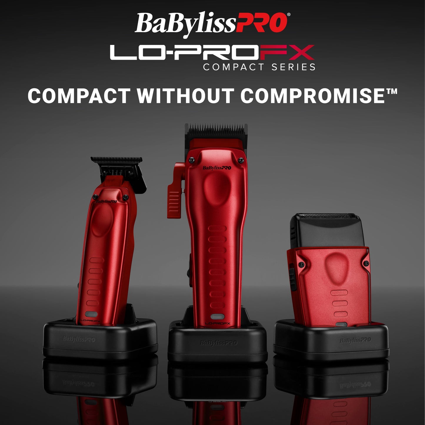 PRE ORDER NOW │ BaBylissPRO FXONE LO-PROFX High Performance Compact Shaver - Red #FXLPFS1RD